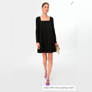 Tuckernuck Black "Middleton" Square Neck Dress